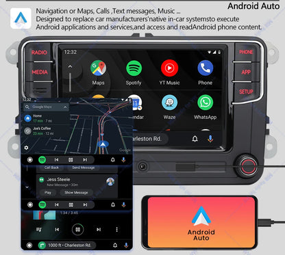 NONAME RCD330 Plus Carplay Car Radio Android Auto MIB Navigator Player 6RF035187F for VW Tiguan Golf 5 6 MK5 MK6 Passat Polo