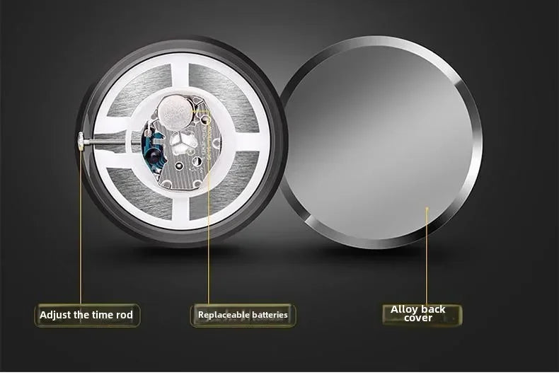 1pc Car Cute Clock Quartz Clock  Night For Audi  Sline A3 A4 A5 A6 A6L A7 A8 Q3 Q5 Q7 S3 S4 S5 RS3 Sticker