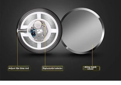 1pc Car Cute Clock Quartz Clock  Night For Audi  Sline A3 A4 A5 A6 A6L A7 A8 Q3 Q5 Q7 S3 S4 S5 RS3 Sticker