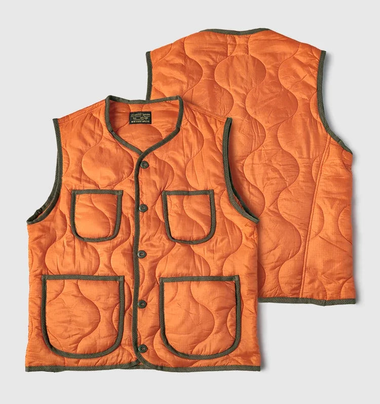 Non Stock Nylon Quilted Sleeveless Jacket Lightweight Liner Warm Waistcoat Vest