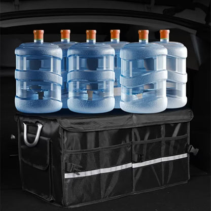 Oxford Cloth Car Storage Box Trunk Storage Organizer Foldable Multifunctional Car Camping Storage Bag Storage Rack