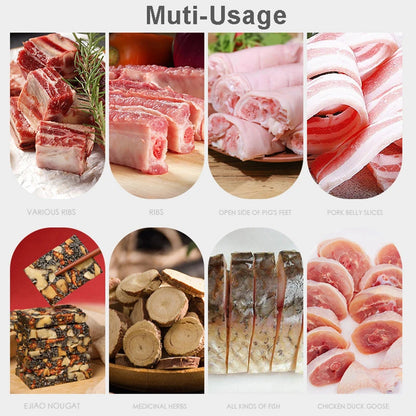 Commercial Slicer Frozen Meat Bone Cutting Machine Minced Lamb Bone Meat Cutter Chicken Duck Fish Rib Lamb Cutting Kitchen Tool