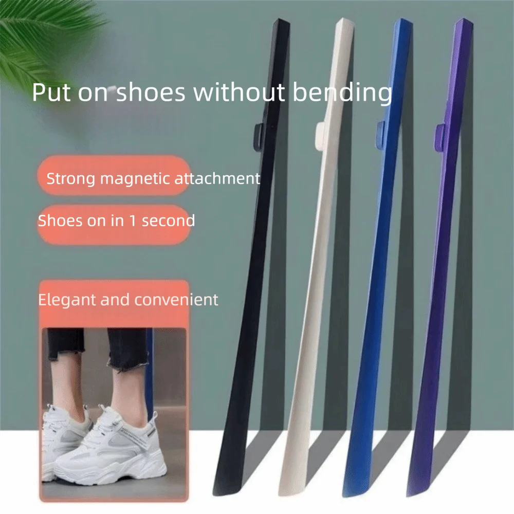 Extended Long Handle Shoe Horn Extended Length Plasti Shoe Puller Magnetic No Bending Knee Magnetic Shoe Horn Elderly People