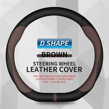 Car steering wheel cover For Mercedes A B C E R V CLASS CLA GLC GLK ML SLK VITO W123 W124 W203 W204 W176 W177 W212 W213 W221 245
