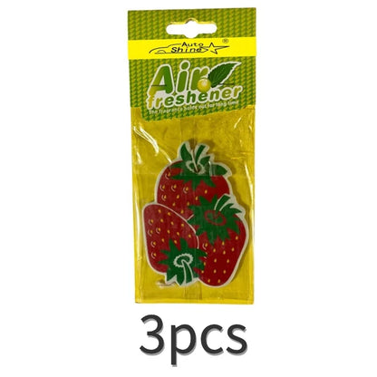 3-80pcs Car Air Freshener Natural scented tea paper Cone Hanging perfume vanilia fragrance Fruit car accessories interior