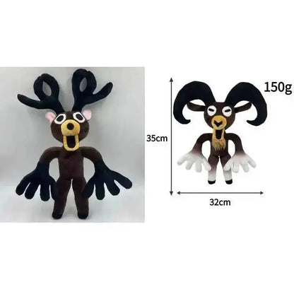 2026 New 99 Nights In The Forest Plush Game Merchandise Brown Stand And Sit Elk Deer White Owl Stuffed Doll Pillow For Kid Gifts