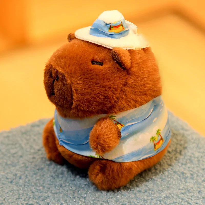 29styles Cartoon Capybara Plush Keychain Cute Stuffed Doll Toys Bag Pendant Hanging Decoration Kapila Doll Ornament Keyring Gift