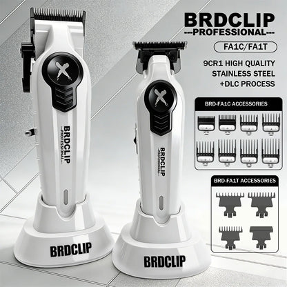 BRDCLIP Professional Hair Clippers Rechargeable Hair Trimmer Charging Base Haircut Machine DLC Blade Clippers For man BRD-FA1C