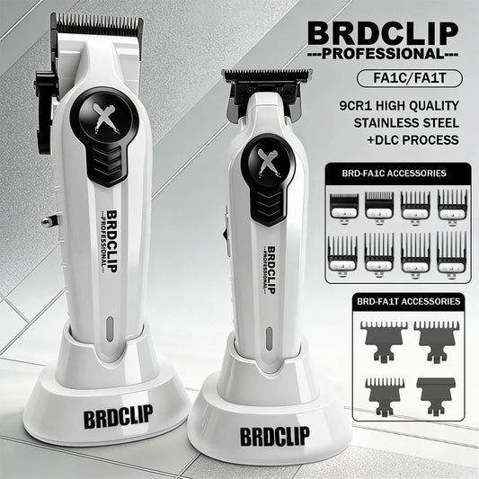BRDCLIP Professional Hair Clippers Rechargeable Hair Trimmer Charging Base Haircut Machine DLC Blade Clippers For man BRD-FA1C