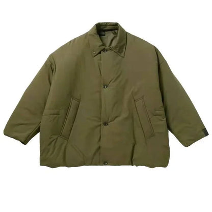 N.HOOLYWOOD Shirley Cotton Japanese Style Loose Thickened Coat Winter Men New Arrival Thick Army Green Parka Jacket Trend
