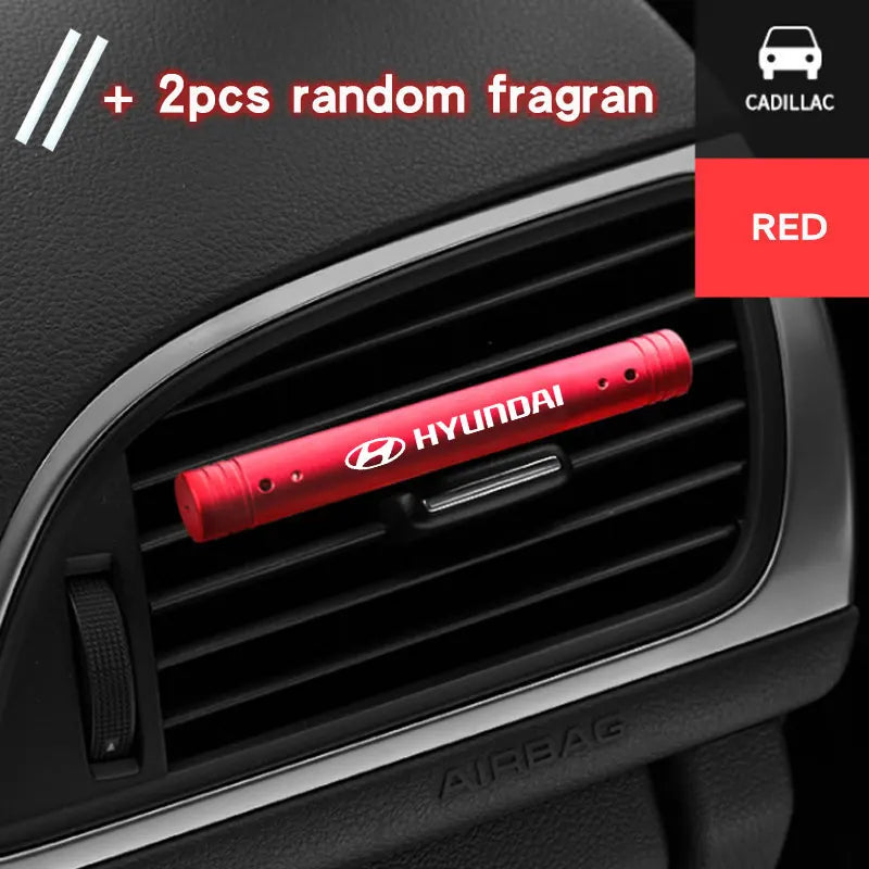 Car Air Freshener Smell Vent Perfume Flavoring Odors For hyundai i10 i20 i30 i40 ix35 N line Kona Santafe Sonata Car Accessories