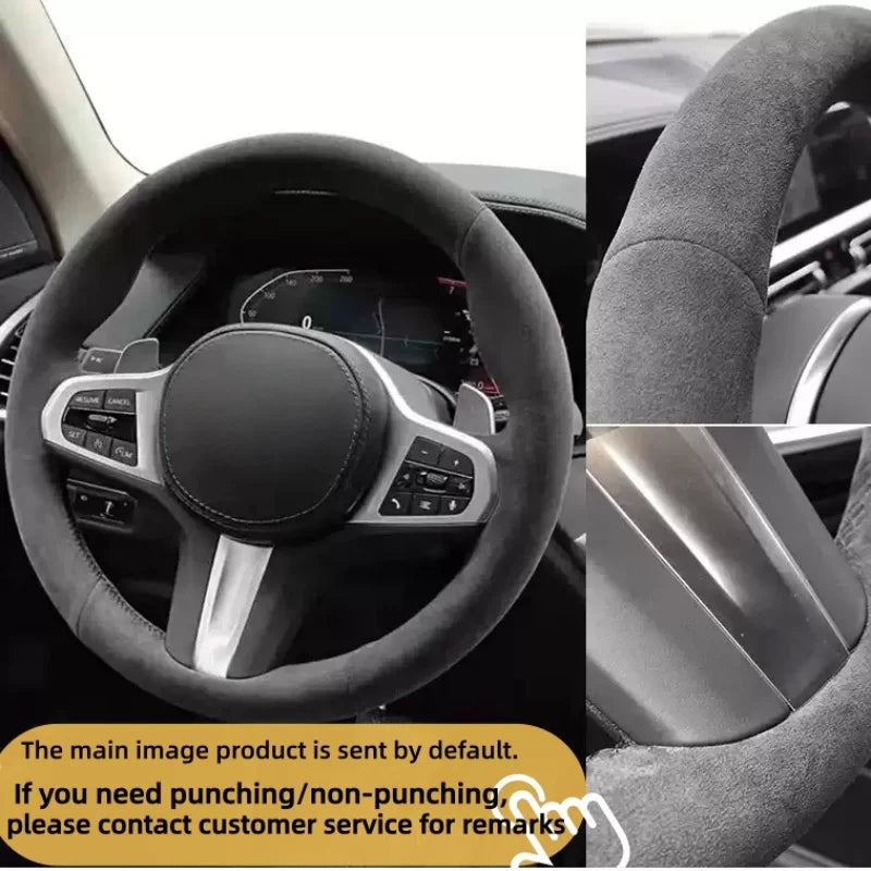 DIY Car Steering Wheel Cover Leather Suede FR Leon MK4 Seat Leon FR Mk3 2013-2021 Ibiza 6J Interior Accessory For SEAT Cupra