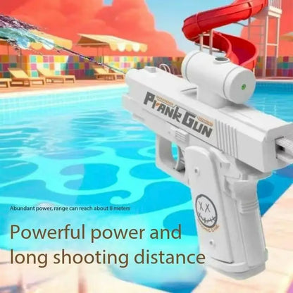 Outdoor Summer Water 2-Way Squirt Gun - Press & Spray Water Gun,Reverse Splash Toy for Prank Fun,Stress Relief, Water Fight Game