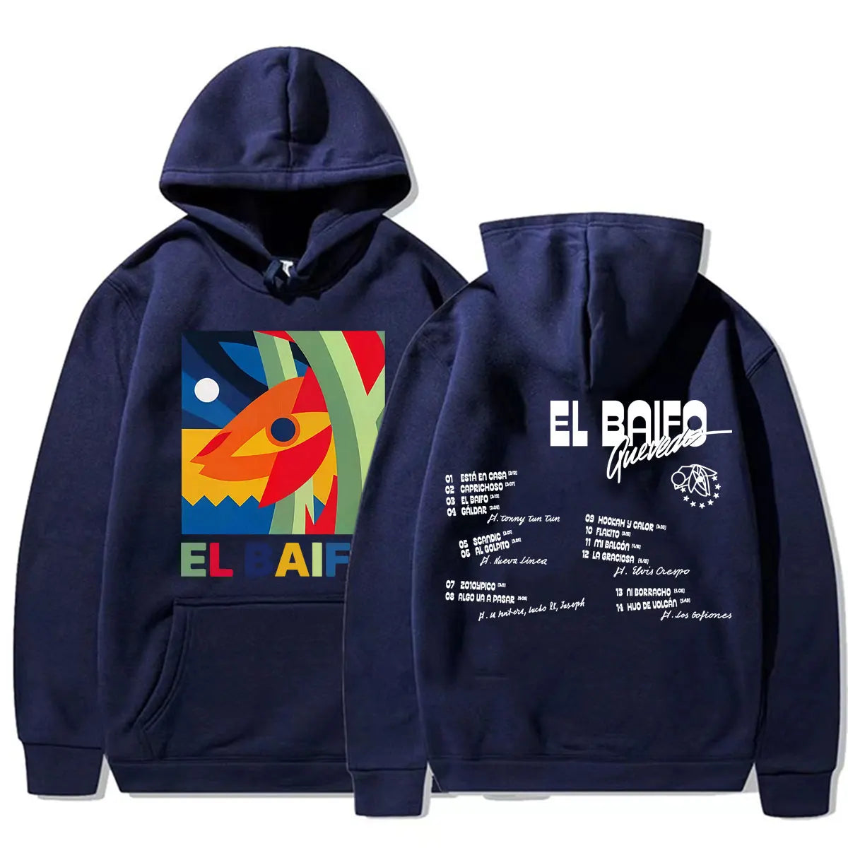 Rapper Quevedo EL BAIFO Album 2026 Tour Sweatshirt Men Women Clothes Fashion Aesthetic Hoodies High Quality Casual Fleece Hooded