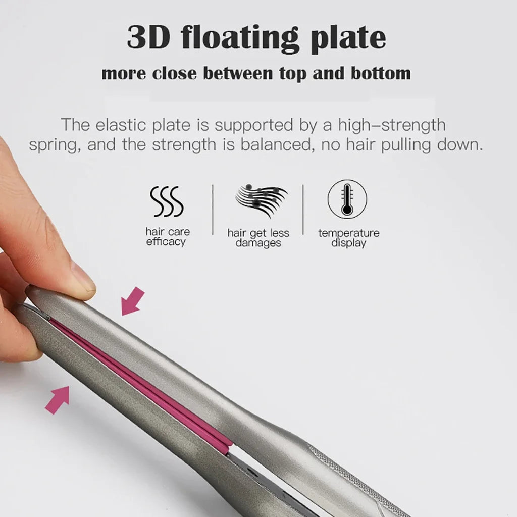 Mini Hair Straightener Curler For Short Hair Titanium Plate Beard Thin Pencil Flat Iron Travel Dual Voltage Hair Styling Tools