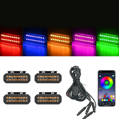 FOR TOYOTA HILUX LED Car Lights Front Grille LED Light Safety Warning Light Harness  Car Accessories LED Signal Lamps