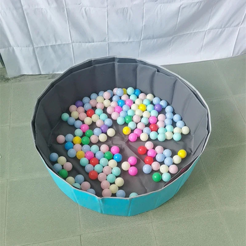 Foldable Kids Ball Pit Playpen Baby Safety Indoor Play Castle Parent-child Interactive Play Area Portable Storage for Toddlers