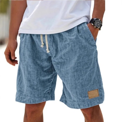 Retro Cotton Linen Shorts for Men Fashion Streetwear Men's Casual Loose Short Pants Roupas Harajuku Linen Shorts Men Clothing