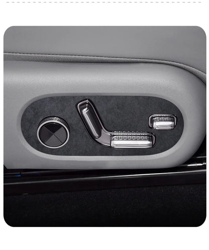 For ZEEKR 7X 2025 Super Suede Interior Accessory, Car Central Control Sliding Cover Panel Steering Wheel Decal Air Outlet Trim