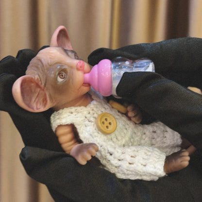 OtardDolls 11CM Mini Silicone Sphinx Cat Reborn Dolls Painted Realistic Full Body Soft Silicone Reborn Dolls For Gift