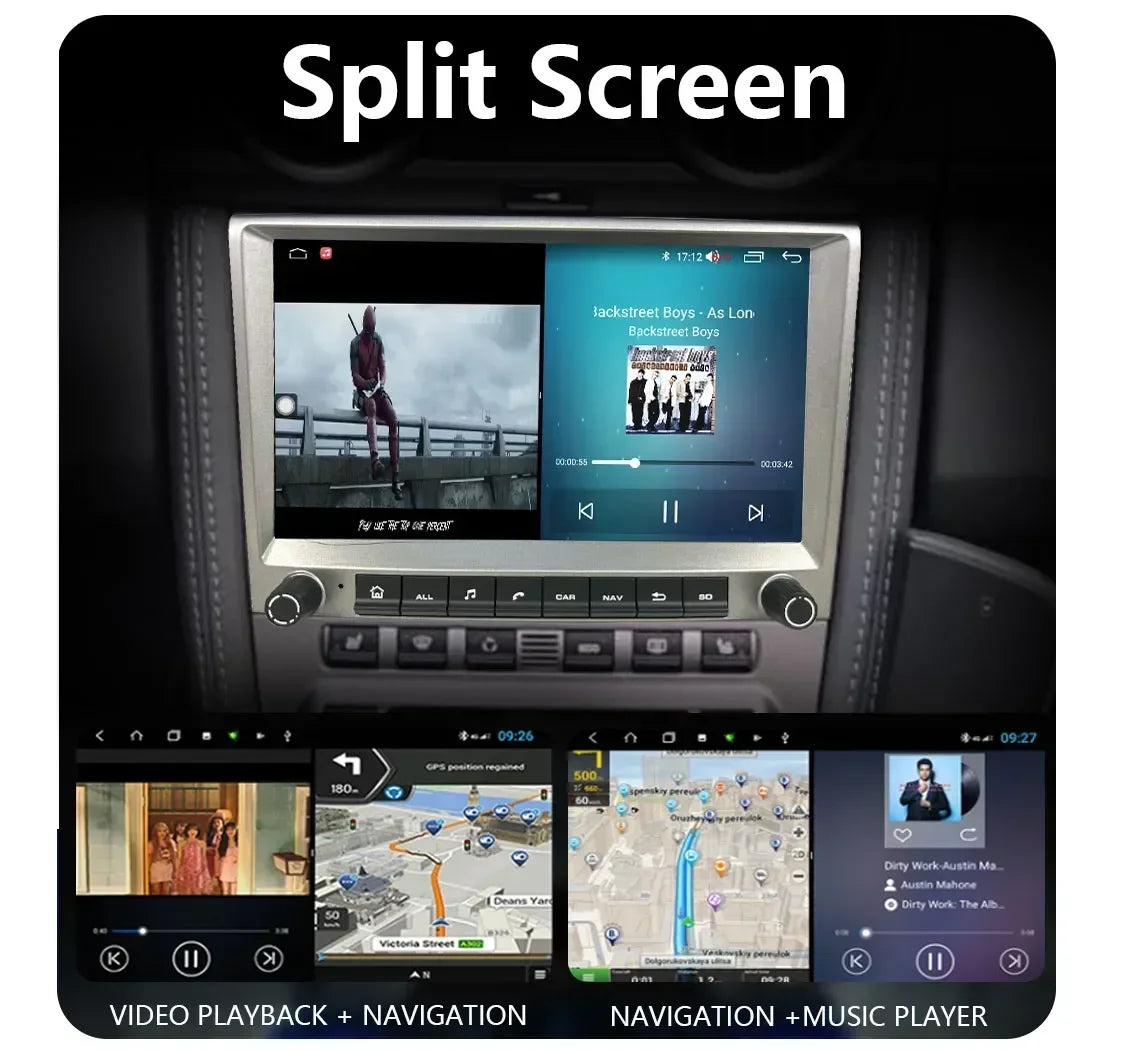CHSTEK Car Radio Wireless Carplay Qualcomm for Porsche 911 997 Boxster Cayman 987 Auto Android 13 Multimedia Player Navigation