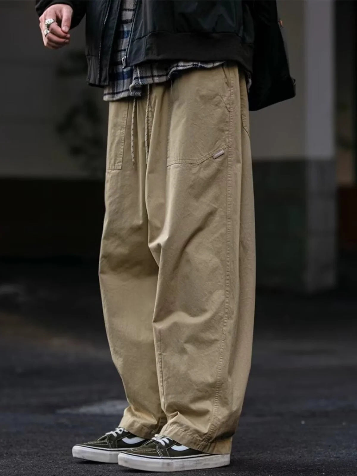 Spring Autumn Cityboy Functional Paratrooper Pants Men Loose Versatile Straight Casual Outdoor Waterproof Workwear Trousers