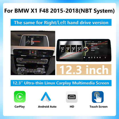 1920*720 Display Multimedia Player For BMW X1 F48 E84 2009-2018 NBT CIC GPS Wireless Carplay Android auto Touch Screen