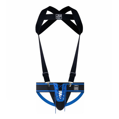 JOCKMAIL Body Harness Adjustable Elastic Strap Detachable Split-type Give Away Athletic Supporters Jockstrap Men Underwear Sets