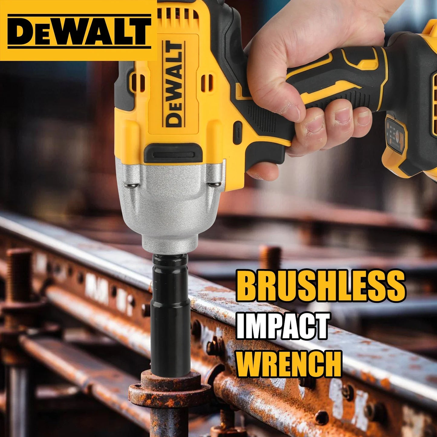 DEWALT DCF900 20V High Torque Brushless Impact Wrench 1/2" 1898Nm 0-2300RPM Cordless Power Tool for Heavy-Duty Work