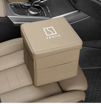 Suitable for ZEEKR 007gt 7X zeekr 001 009 Zeekr 9x mix car trash can and folding storage box for car interior