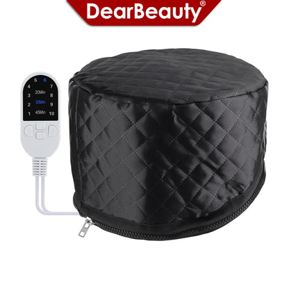 SPA Heat Cap Hair Steamer for Hair Treatment Black Natural Hair 10 Level Hair Mask Hair Heating Cap for Hair Treatment Home Use