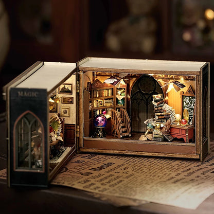 DIY Miniature 3D Puzzles Wooden Forest Wonderland Doll House  Assembly Building Model DollHouses Toys Home Crafts Gifts