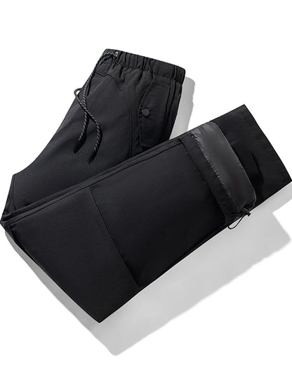 90 Duck down Waterproof Men's Winter Outdoor Straight Leg Pants Anti-Cold Fashionable Urban Style Long Trousers for Casual Use