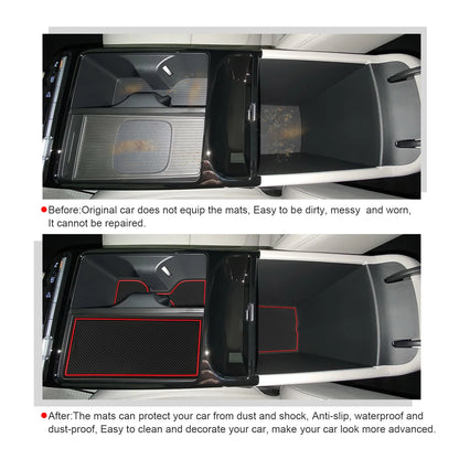 LFOTPP Door Groove Mat for Hyundai Tucson NX4 2025 2026 Car Anti-slip Rubber Gate Slot Pad Car Hyundai Tucson 2025 Accessories
