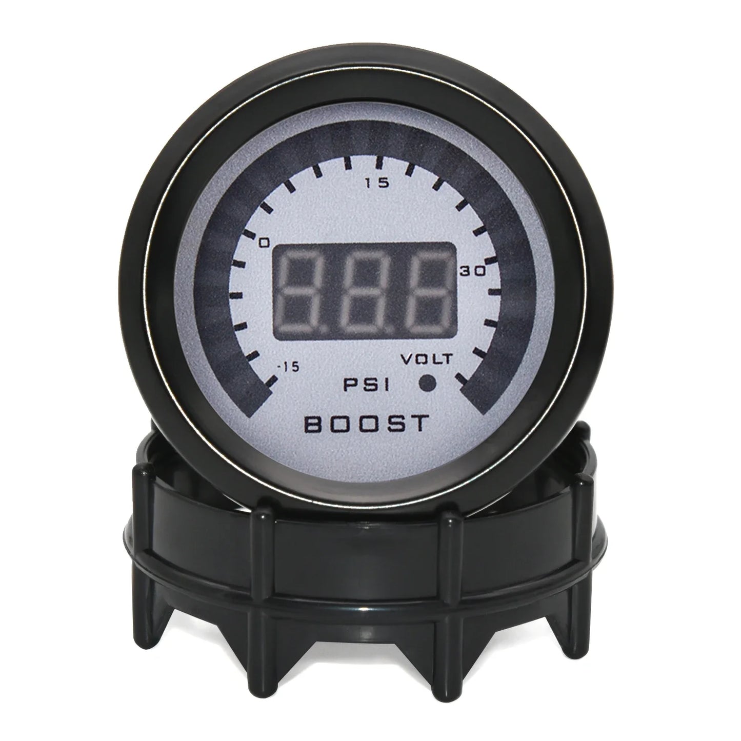 2" 52mm Auto Car Gauge Turbo Boost Gauge -1-3BAR/-15-45PSI Turbo Boost Meter with Sensor BAR PSI for Universal Gasoline Car 12V
