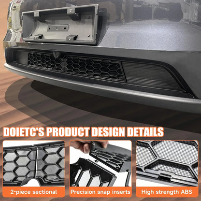 Grille Mesh Inserts for Tesla Model Y Juniper Model Y Premium and Model 3 2026 Front Bumper Air Inlet Vent Cover Accessories