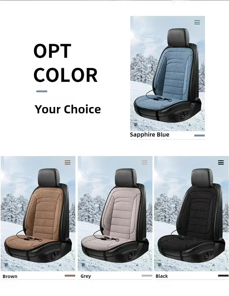 NEW 1-2PCS Heated Car Seat Cover Car Heating Cushion Winter Heated Seats Car Seat Warmer 12V Seat Cushion For Back And Seat