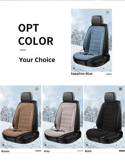 NEW 1-2PCS Heated Car Seat Cover Car Heating Cushion Winter Heated Seats Car Seat Warmer 12V Seat Cushion For Back And Seat