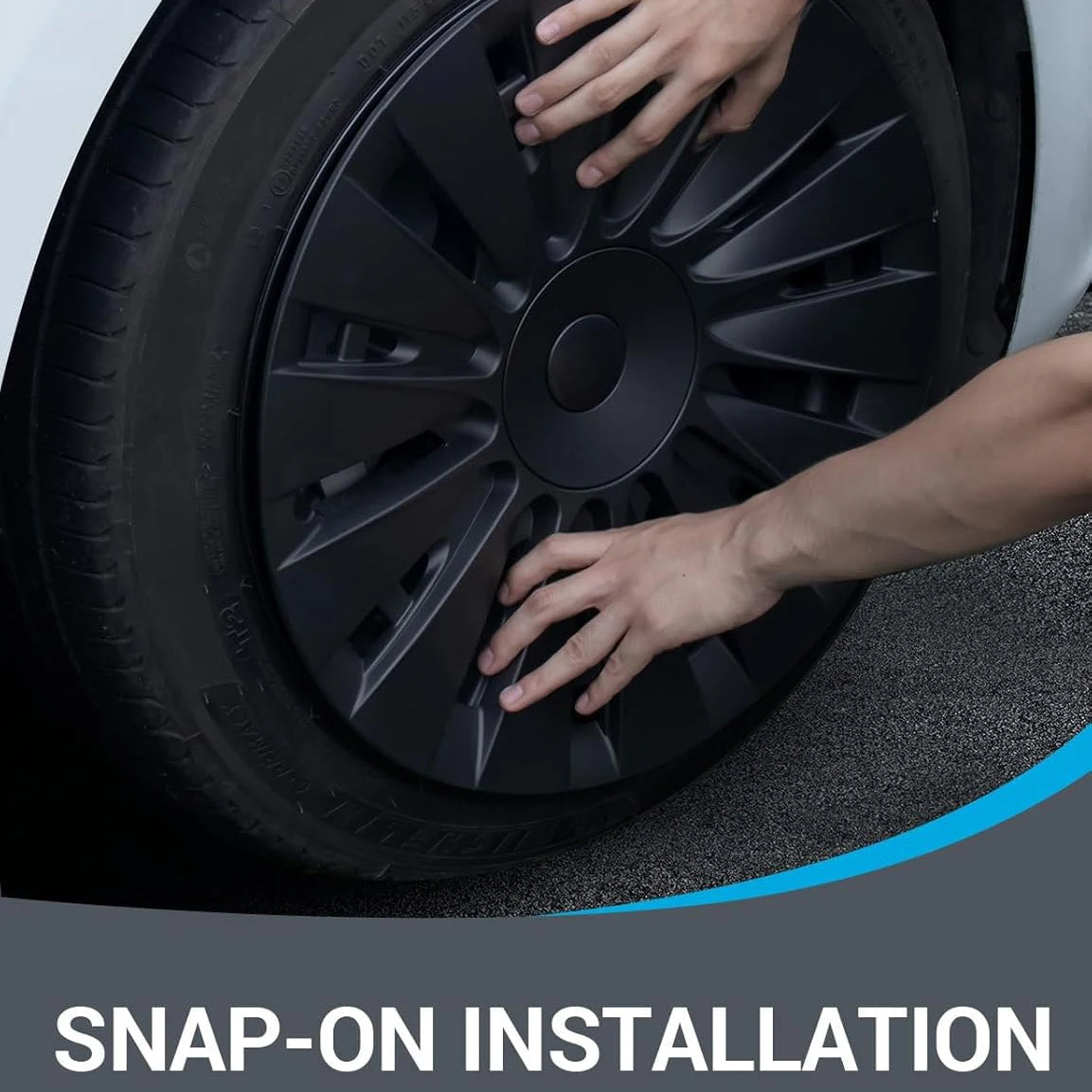 4PCS HubCap for Tesla Model 3 2023 2024 18 Inch Performance Replacement Wheel Cap Automobile Full Rim Cover Accessories