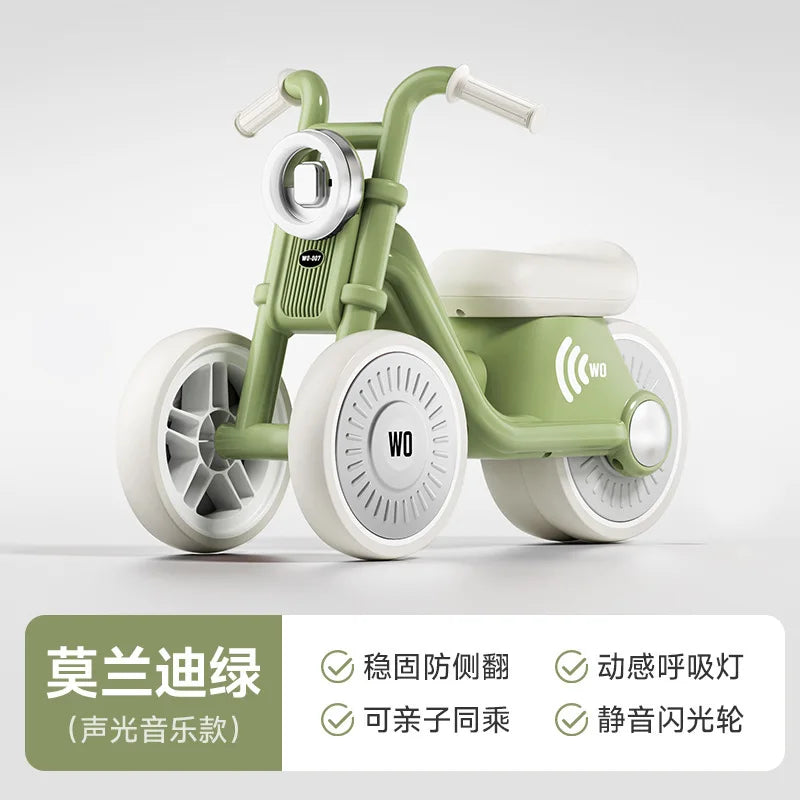 Prince Motorcycle Children's Gliding Balance Carrot 1-3 Years Old Baby Walker No Pedal Squeezy Toy Outdoor Fun Sports Ride On