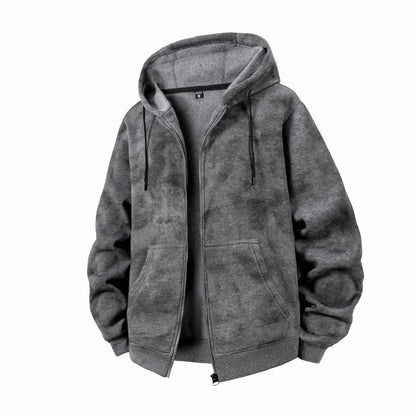 Man Hoodie Autumn European-Size Jacket Hooded Sweatshirt Men'S Spring And Autumn Top Women'S Bag Fishing Blouse Zip-Up