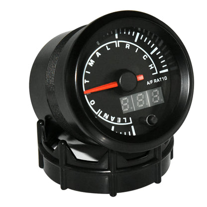 52mm Air Fuel Ratio Gauge Narrowband Round 7 Colors Digital Air/Fuel AFR Meter for 12V Racing Car Boost Guages Stepper Motor