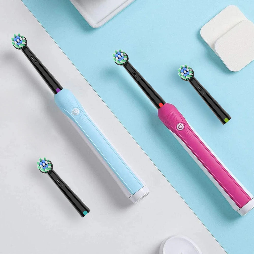 Compatible with Oral B Electric Toothbrush Replacement Brush Heads, Professional Cross Action Toothbrush Head Refills for OralB