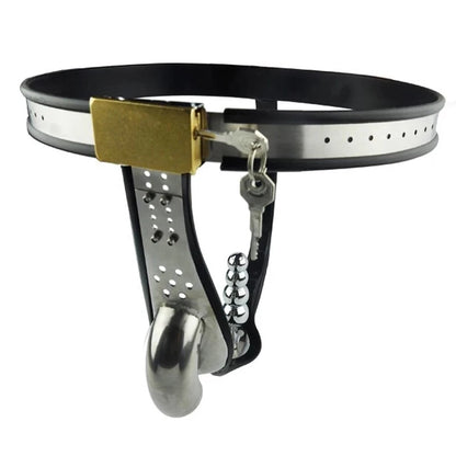 Male Chastity Device Waist Belt Stainless Steel Cock Cage Anal Butt Plug Penis Bondage Kit Erotic Urethral Lock Sex Toys for Men