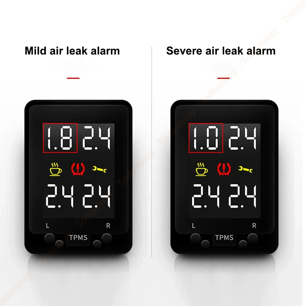 Digital LCD Tire Pressure Monitor System OBD TPMS Display Security Monitoring Alarm For Toyota Corolla 2014 Car Accessories