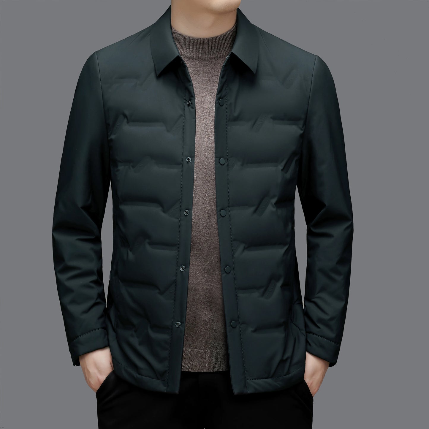 High-quality, fashionable and stylish 50-down lightweight down jacket for men's casual autumn and winter, a new thin coat