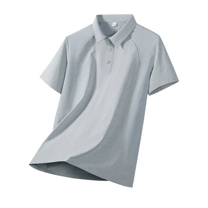 2026 Summer Golf Raglan Splice Polo Shirt Men Quick Dry Collared Sport Office Short Sleeve Tops Athletic Polo Tees for Man