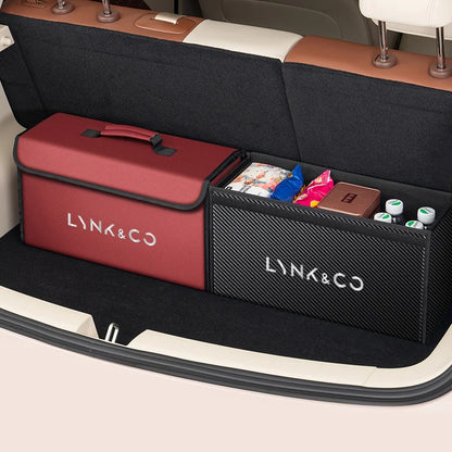 Car trunk storage box is suitable for Lynk & Co 01 02 03 05 06 07 08 09 10 Z10 Z20 900 2019-2025 leather car trunk tool box