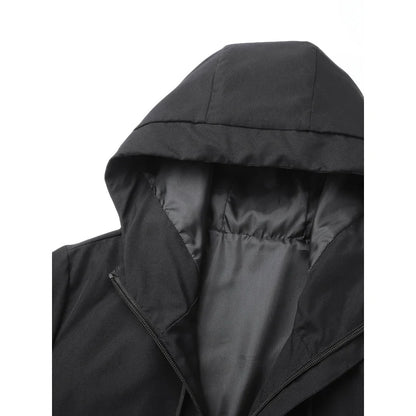 New Men'S Spring And Autumn Fashion Hooded Jacket，Suitable For Sports And Outdoor Leisure Wear，Equipped With A Zippered Pocket