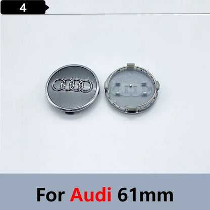 4pcs 60mm 61mm 69mm 68mm 77mm Car Styling Wheel Center Cap Hub Covers Badge 4B0601170 For Audi A3 A4 A5 A6 A7 A8  S6 Accessories